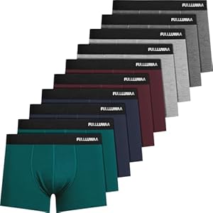 Men’s Boxer Shorts Pack of 10 Cotton Underpants Men Without Scratching Notes Breathable and Soft Men’s Underwear