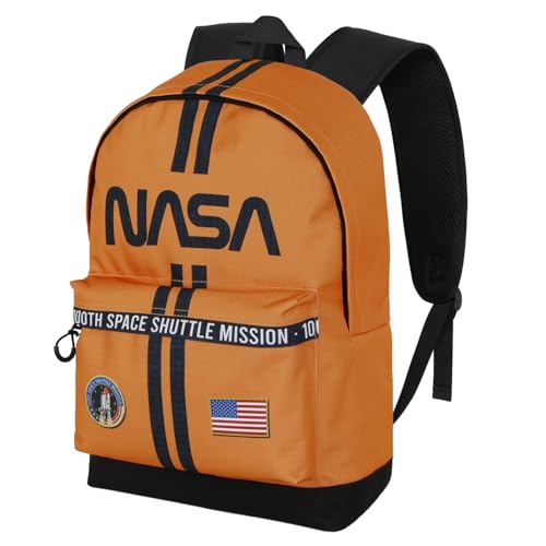 Mochila HS Fan 2.2 NASA escolar naranja de 31 x 44 cm para estudiantes