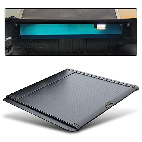 Kajimotor Retractable Truck Bed Cover Roll Up Truck Tonneau Covers Hard Aluminum Manual For 2014-2022 Chevy Silverado Chevrolet Gmc Sierra 1500 5.8 Ft Bed 69.9" Black Pickup Short Truck Bed #TOP2