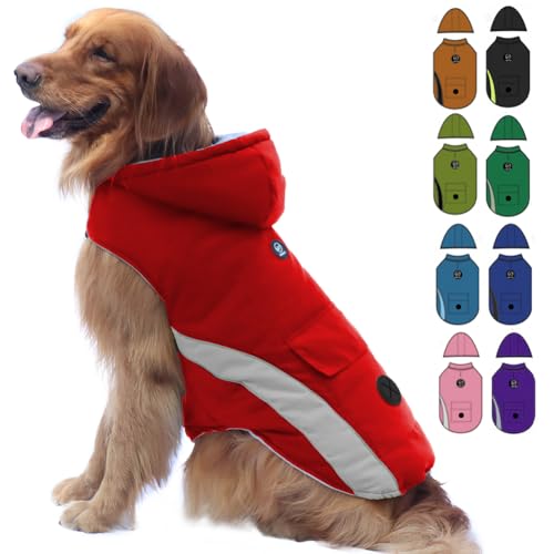 EMUST-Dog-Cold-Weather-Coat-Hooded-Winter-Jacket-for-Dogs-Medium-Dog-Coats-for-Winter-with-Pocket-Dog-Jackets-for-Puppy-Medium-Dogs-MRed