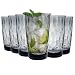 Produktbild Bormioli Rocco 350260 Diamond Ocean Blue Longdrinkglas, 470 ml, Glas, blau, 6 Stück