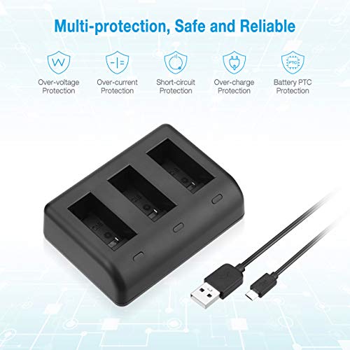 Powerextra Max Battery And Rapid 3-Channel Usb Charger Compatible With Gopro Max 360 Battery And Gopro Max Acdbd-001 Acbat-001 - Battery Fully Decoded #TOP4