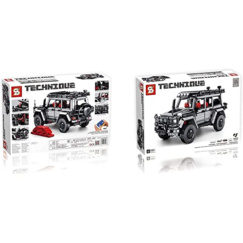 Wanjun Technik Auto Buggy G63 Bausatz, 1852 Teile SUV Touring, Kompatibel Mit Lego Technic Dynamic Edition – Bild 5