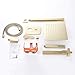 AYIVG Bathroom Brass 10 Inch Ceiling Wall Mount Rainfall Shower System Mixer Set (Wall Mount, Brushed Gold)