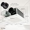 Panasonic WhisperFit Ceiling Mount Bathroom Exhaust Fan with Humidity Sensor, 50-80-110 CFM, FV-0511VFC1
