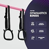 KAYMAN Foldable Gymnastics Horizontal Bar with Hand Protection Wrap, Adjustable Height & Feet - Durable Iron Equipment for Flexibility Training, Compact & Stylish (Pink, Small (90-130cm)) - Image 5