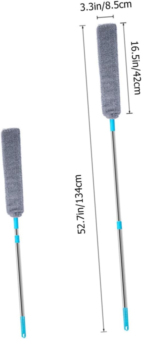 Sofa Duster with Long Handle for Gaps and Ceiling Cleaning | Reusable Microfiber Cleaner, PP and Stainless Steel Build, for Blinds and Tables Cleaning image 2