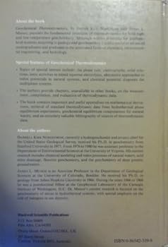 Hardcover Geochemical Thermodynamics Book