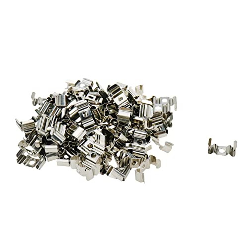 Pufguy U-Shape Led Channel Mounting Clip Mirror Mounting Clips Led Strip Light Clips Fluorescent Lamp Fixed Installation Accessories For 18Mm Wide Strips-100 Pcs #TOP4