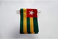 Vista 361 de Guatemala 19.7 ft BUNTING Flag 20 banderas 9'' x 6'' - Banderas de cuerda guatemalteca 5.9 x 8.3 in - AZ FLAG