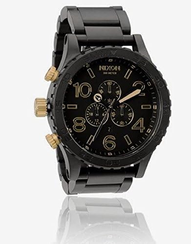 Nixon Mens 51-30 MATTE BLACK GOLD Chrono Watch