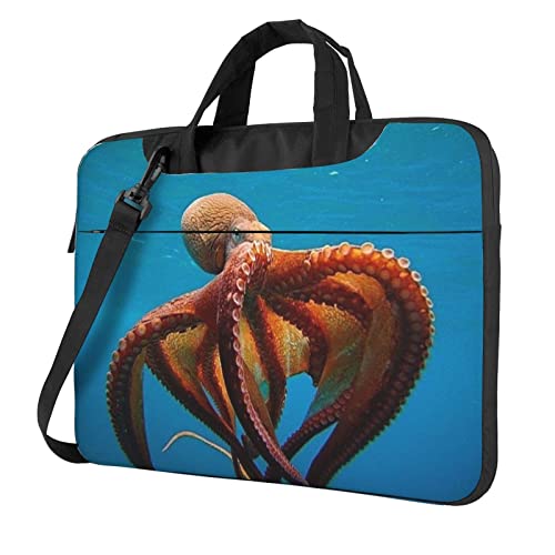 Sacoche pour ordinateur portable homme sac à bandoulière étanche à motif pieuvre