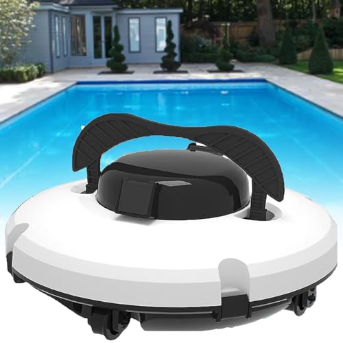 PweKzxt Pulitore per Piscina IPX8 alimentato a batteria, aspirapolvere automatico per Piscina, aspirapolvere Robot per Piscina, aspirapolvere automatico per Piscina fuori Terra
