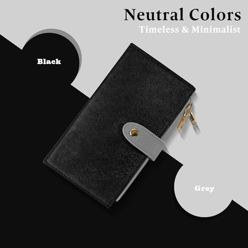 Image of Travelambo RFID Wallet Women Bifold Multi Card Wallet Case with Zipper Pocke Credit Card Holder for Women