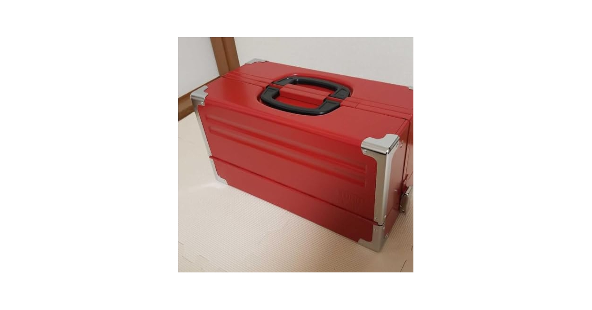 工具箱TONE　マジョーラ塗装 Amazon.co.jp: TONE トネ 両開きメタルケース 工具箱 レッド 新