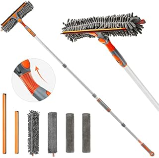 eazer Squeegee Window Cleaner 2 in 1 Window Cleaning Tool Kit with Extension