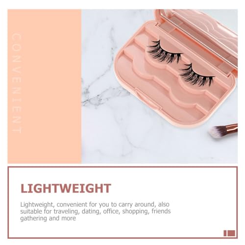 WOFASHPURET 2 caixas de armazenamento de cílios, caixas magnéticas para cílios postiços, organizador
