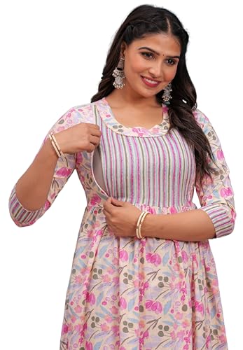 Image of Jikonet Women's Maternity Kurti for Feeding Zippers (VJK)
