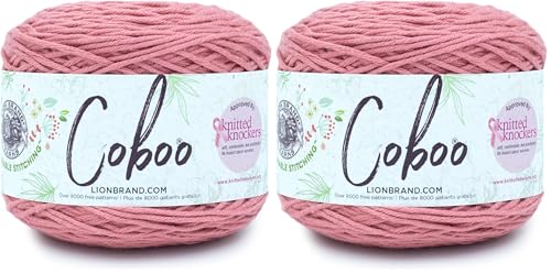 Image of Lion Brand Yarn (1 Skein) Coboo Yarn, Terracotta, 696 Foot (Pack of 2)