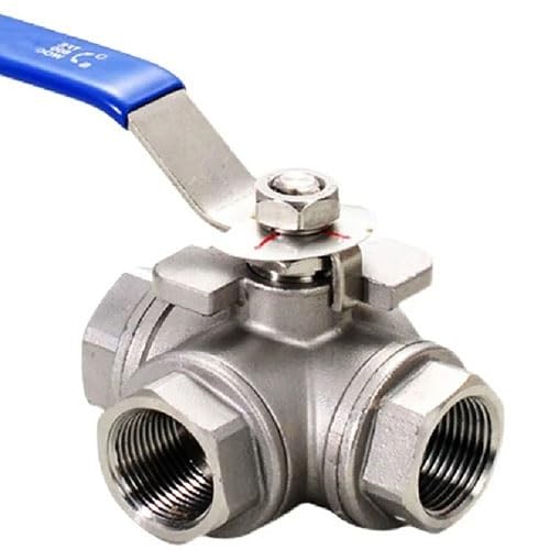 Adaptador de conector de 3 vías de 1.5 pulgadas BSP hembra para tuberías de agua y aire 5