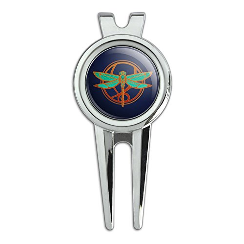 GRAPHICS & MORE Dragonfly Elegant Golf Divot Repair Tool and Ball Marker