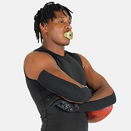 Sleefs Turf Tape (Black) - Perfect Football Arm Tape / Extra Wide Athletic Tape - Flexible, Waterproof, Ultra Sticky Kinesio / Kinetic / Kenesiology Tape #TOP2