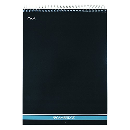 Mead Cambridge Notebook, Wirebound Notepad, Stiff-Back, 8.5 X 11 Inches, White, 6 Pack (59882) #TOP1