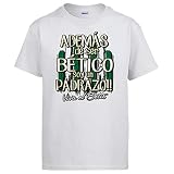 Camiseta además de ser Bético Soy un padrazo - Blanco, L