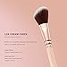 ZOEVA 128 Cream Cheek Makeup Contour & Blush Brush (Rose Golden Vol. 2) - Cream and Powder Contour & Blush Brush For Even Shaping and Contouring, Vegan, Angled Brush Head