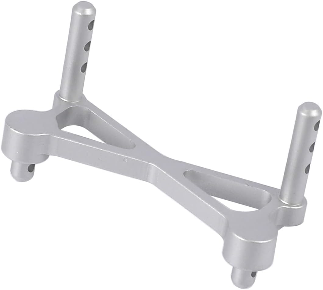 Aluminum Front Body Shell Post Mount for Axial SCX24 C10 1/24 RC Crawler Car Upgrade Accessories (Silver)