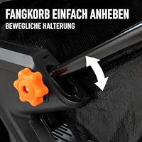 Verda Rasenkehrer 53 cm Rasenkehrmaschine 100L Manuelle Rasenkehrmaschine Handkehrmaschine Soft-Griff Laubsammler Gartengeräte (SN1302) – Ansicht 5