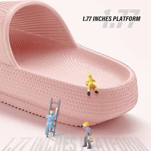 ATHMILE Cloud Slippers for Women Pillow Slides for Men Shower Shoes Thick Sole House Shoes for Bathroom Indoor Outdoor Summer Pool Swim Vacation Beach Essentials3