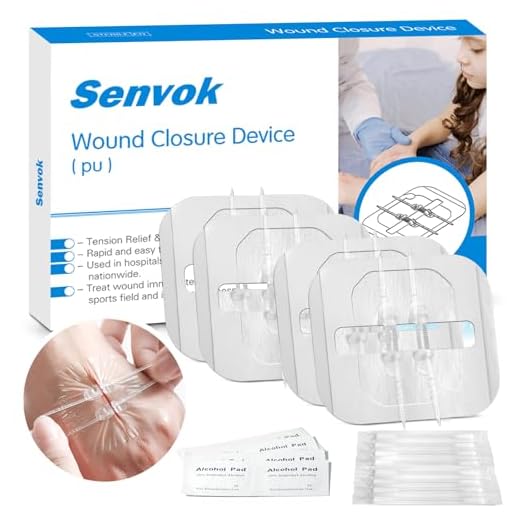Sutures Butterfly Bandaids - 4 Pcs Laceration Closure Kit - Surgical Laceration Repair Without Sew - Quick Clot -Emergency Wound Closures Device (PU)