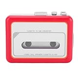 [Portable et puissant] Le lecteur de cassettes magnétophone est conçu pour plus de commodité, ce lecteur léger prend en charge à la fois l'alimentation par câble USB vers type C et deux piles AA (non incluses).sa taille compacte (11,4 x 3,8 x 8,9 cm) le rend idéal pour les voyages, les activités de plein air ou les déplacements quotidiens.la construction ABS durable garantit une utilisation durable tout en offrant un son fort et clair où que vous soyez.