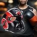 Lljsszr Boxing Headgear Full Face Guard for Sparring and Training in Karate and Taekwondo, Red Small