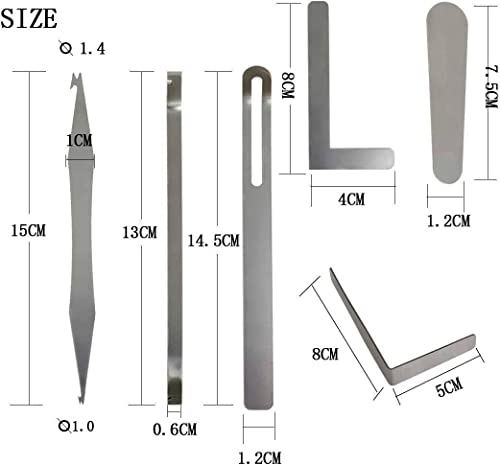 Tuoren Woodwind Instrument Repair Tool Stainless Steel Saxophone Key Adjustment Repair Kit With Clamps Pack Of 13 Pieces #TOP1