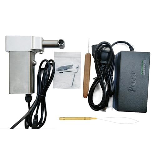 Portable Dreadlocks Machine Kit - Electric Instant Dreadlock Maker for Locs, Works on Head &amp; Synthetic Hair, 8mm, Silver, Easy to Use, Professional Dreadlock Tool