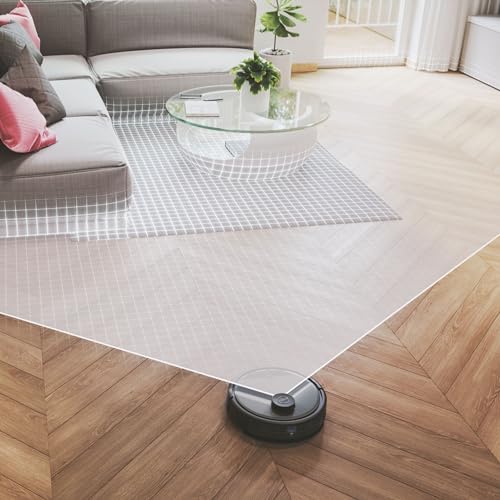 Hoover HG530H Robot Aspirateur Wet & Dry Aspire et Nettoie, Brosse XL, Grande Autonomie 90min, Puissant, Ultra Silencieux 68 dBA, Capteurs Anti Chute, Station de Recharge, Programmable, Application