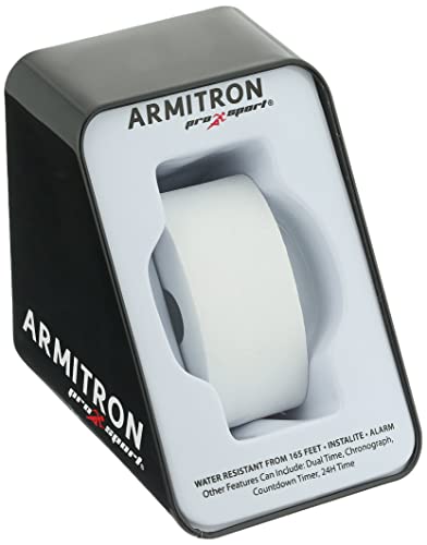 Armitron Sport Relógio unissex com cronógrafo digital de silicone, 45/7137, Azul, Cronógrafo, digita