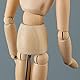 XUBX Gliederpuppe aus Holz, 33cm Holzpuppe Menschlicher Körper Mannequin mit Ständer, Verstellbare Glieder Puppe, Zeichenpuppe, Bewegliche Modellpuppe Für Anfänger, Profis und Künstler