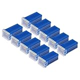 Hihaha 100A Micro Cartridge Fuses/Engine Inner FMM M-Case Type Fuses for Car Truck/Durable Plastic Metal / 10 Pcs Blue
