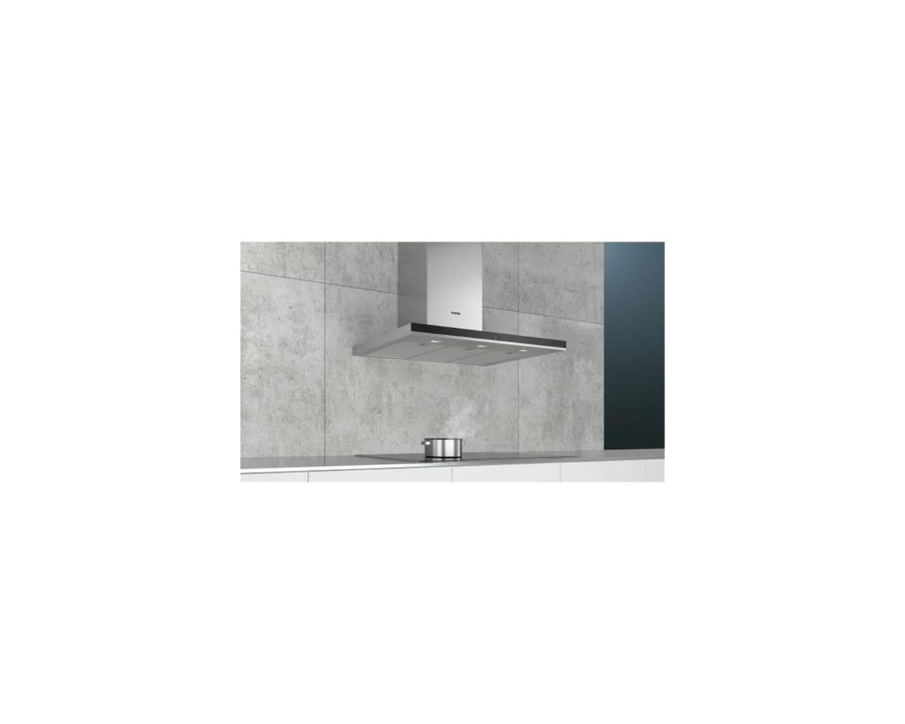 SIEMENS Hotte decorative murale LC97BHP50, Hotte murale,iQ500,90 cm, Inox