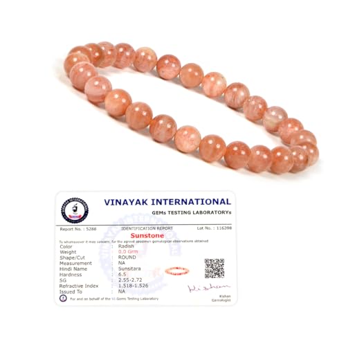 Image of Reiki Crystal Products Certified Natural Crystal Stone Bracelet 6 mm Round Beads for Men and Women | Premium Gemstone Jewellery Collection | Reiki Charged | Multiple Stone Variants Available
