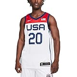 Nike Team USA (Home) Limited - Camiseta de baloncesto para hombre, Blanco, Large
