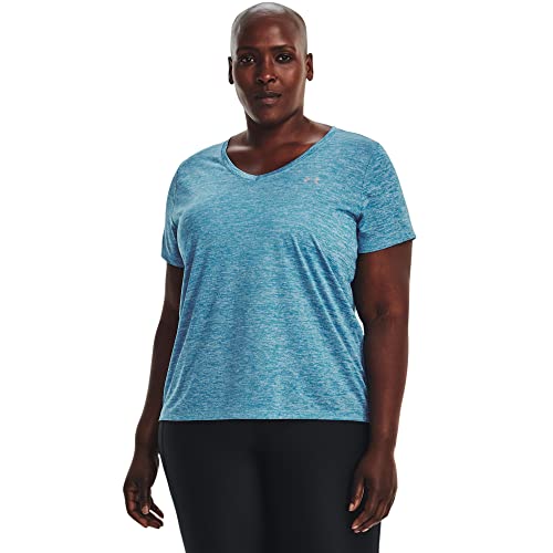 Image of Under Armour Plus Size Tech Solid Short Sleeve V-Neck