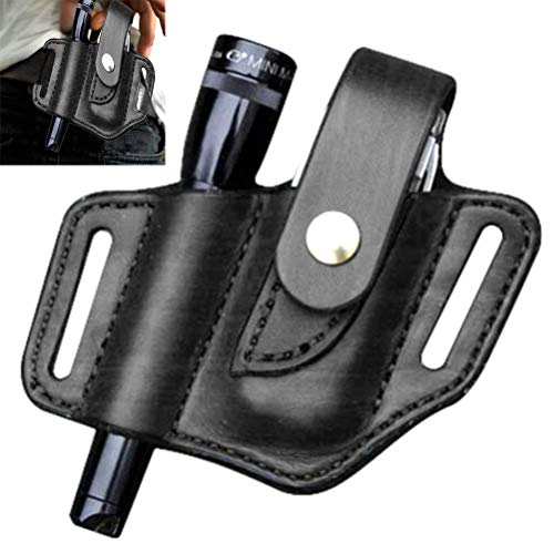 Portaherramientas táctico de Cuero, Funda de Cuero EDC Organizador de Herramientas EDC Bolsa de Almacenamiento práctica Multifuncional de Cuero PU