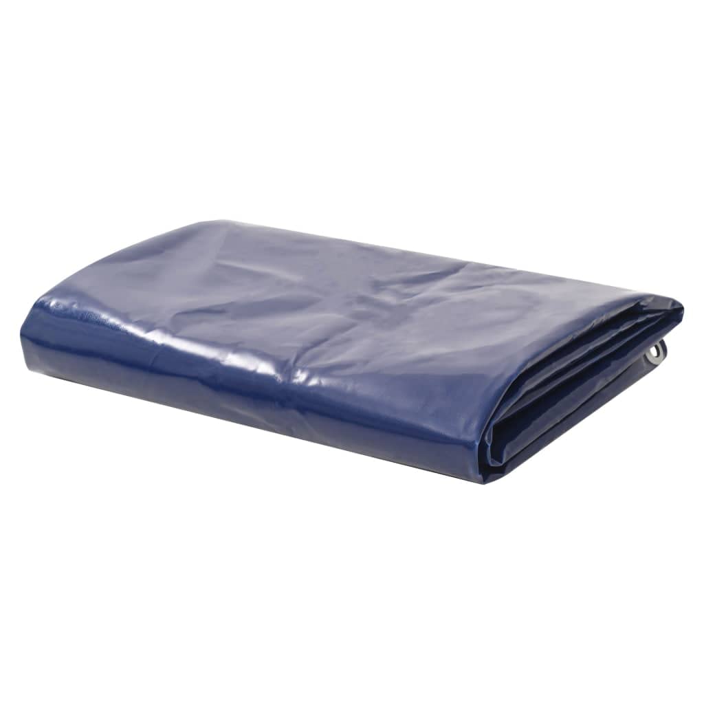 vidaXL Tarpaulins Blue 4 x 4 m Canvas with PVC Coating