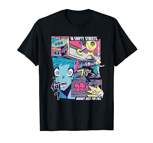 Skater Skating Falling Skate Anime Cartoon Comic Manga Japan T-Shirt