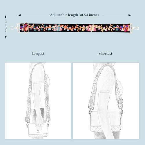 Image of chushui Knit Purse Strap,Replacement Crossbody Wide Adjustable Shoulder Strap for Bag Handbag