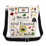LiuenMgg Take Me To West Virginia Double-Sided Print Small Messenger Bag